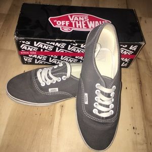 Authentic Lo Pro Vans in Pewter/True White